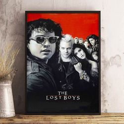 movie poster, film poster, the lost boys poster, wall art, wall decor, prints, home decor, nocturnal thrills unleashed