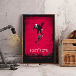 movie poster, film poster, the lost boys poster, wall art, wall decor, prints, home decor, fangs of forever youth poster
