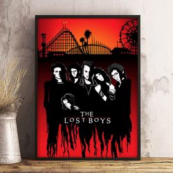 movie poster, film poster, the lost boys poster, wall art, wall decor, prints, home decor, midnight's misfit brotherhood