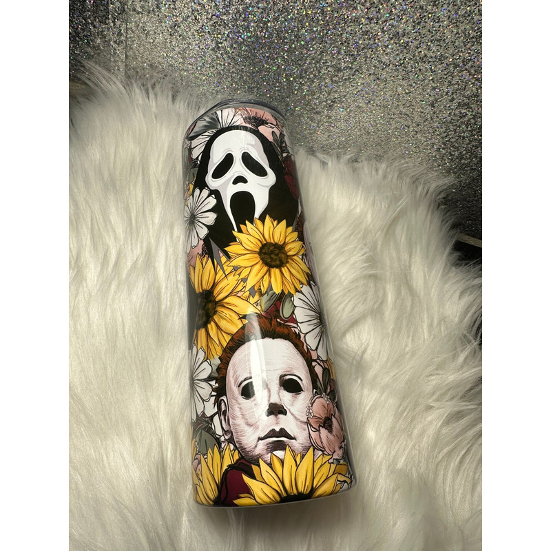Horror Movie Tumbler, Horror Movie Skinny Tumbler, Horror Movie 20oz Skinny Tumbler, Eerie Echoes Tumbler.png