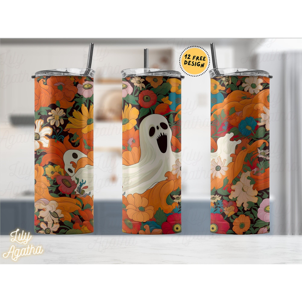 Horror Movie Tumbler, Horror Movie Skinny Tumbler, Horror Movie 20oz Skinny Tumbler, Eerie Hauntings Tumbler.png