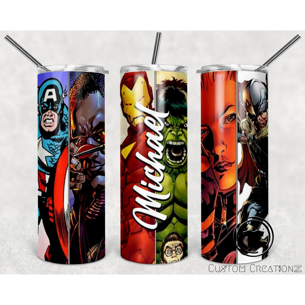 Personalized Stainless Steel 20oz Tumbler with metal straw - Birthday gift - Mother's Day - Grandma - Nana - father's day - grandpa.jpg