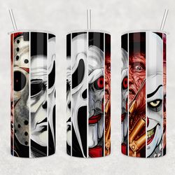 horror movie tumbler, horror movie skinny tumbler, horror movie 20oz skinny tumbler, enigmatic nightfall tumbler