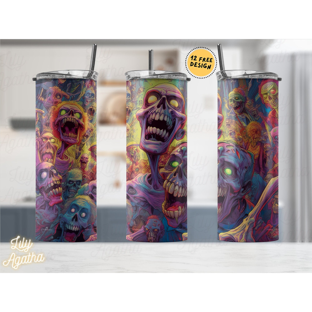 Horror Movie Tumbler, Horror Movie Skinny Tumbler, Horror Movie 20oz Skinny Tumbler, Fear Is The Main Character Tumbler.png