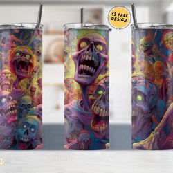 horror movie tumbler, horror movie skinny tumbler, horror movie 20oz skinny tumbler, fear is the main character tumbler