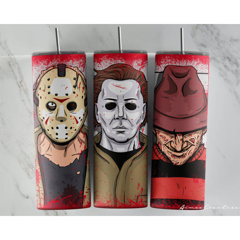 Horror Movie Tumbler, Horror Movie Skinny Tumbler, Horror Movie 20oz Skinny Tumbler, Ghostly Whispers Tumbler.png