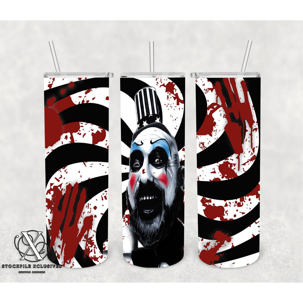 Horror Movie Tumbler, Horror Movie Skinny Tumbler, Horror Movie 20oz Skinny Tumbler, Haunted Hilarity Tumbler.png