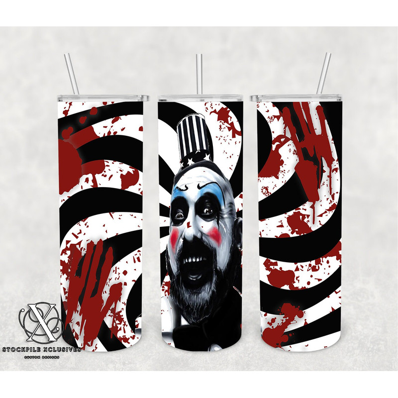 Horror Movie Tumbler, Horror Movie Skinny Tumbler, Horror Movie 20oz Skinny Tumbler, Haunted Hilarity Tumbler.png