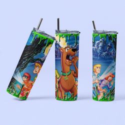 scooby doo tumbler, scooby doo skinny tumbler