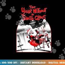 the year without a santa claus santa poster  png, sublimation