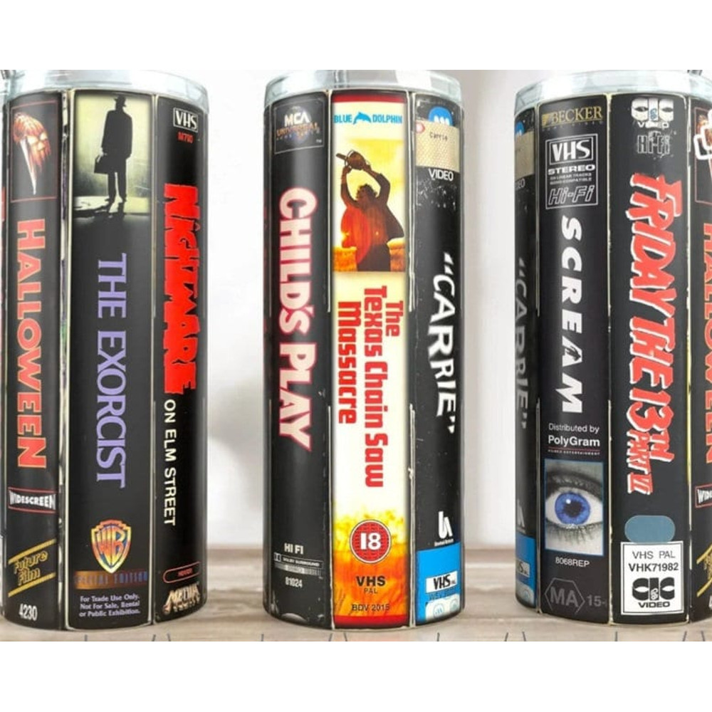 Horror Movie Tumbler, Horror Movie Skinny Tumbler, Horror Movie 20oz Skinny Tumbler, Haunting Visions Tumbler.png