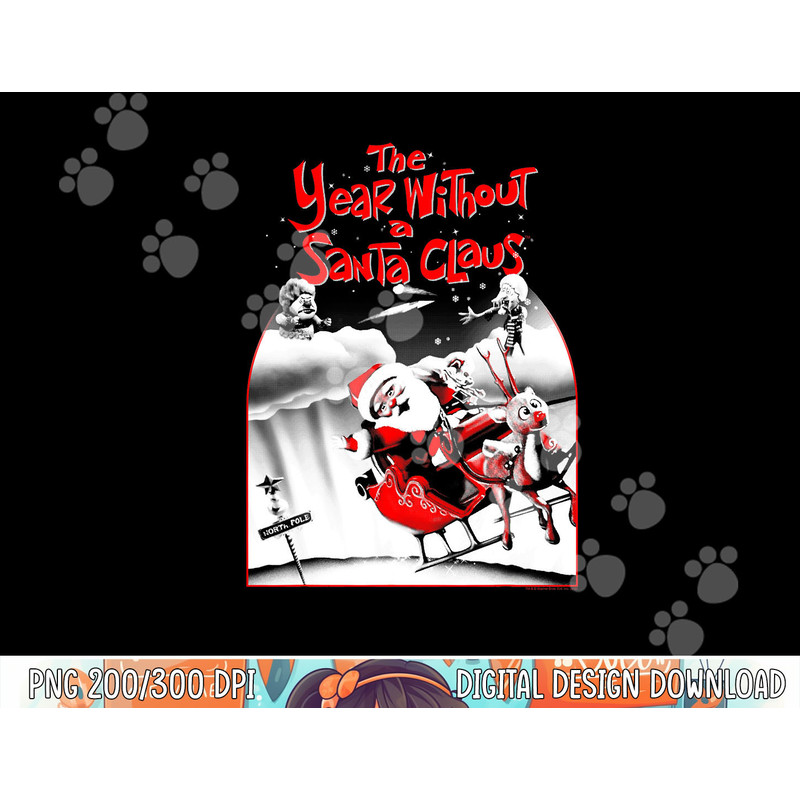 The Year Without a Santa Claus Santa Poster png, sublimation .jpg