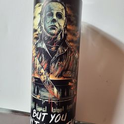 horror movie tumbler, horror movie skinny tumbler, horror movie 20oz skinny tumbler, horrifically haunting tumbler