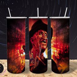 horror movie tumbler, horror movie skinny tumbler, horror movie 20oz skinny tumbler, horrifying hysterics tumbler