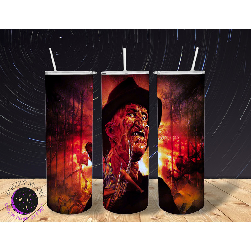 Horror Movie Tumbler, Horror Movie Skinny Tumbler, Horror Movie 20oz Skinny Tumbler, Horrifying Hysterics Tumbler.png