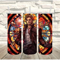 super heros stained tumbler, super heros stained skinny tumbl