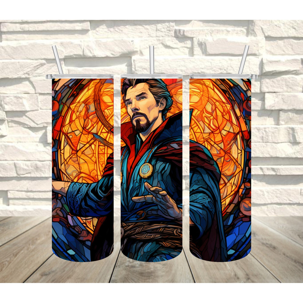 Super heros Stained Glass 20oz tumbler wrap design, tumbler design, Tumbler doctor ,Super héros Tumbler, with 17 Gifts for you.jpg