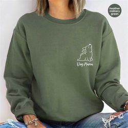 funny yoga sweatshirt, yoga gifts, retro sweatshirt, cute dog mama hoodies and sweaters, meditation long sleeve shirt, g