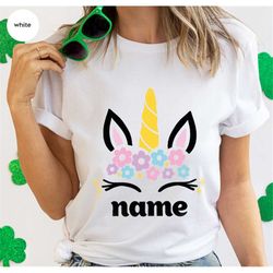 unicorn shirt, custom name shirts, personalized gifts, birthday gifts for her, custom girls unicorn shirts, unicorn grap