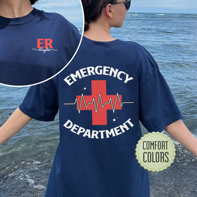 Emergency Department Comfort Colors Shirt, Emergency Room Tech Gift, ER Nurse Shirt, Future Nurse Gift, Emergency Nurse Shirt - 3.jpg