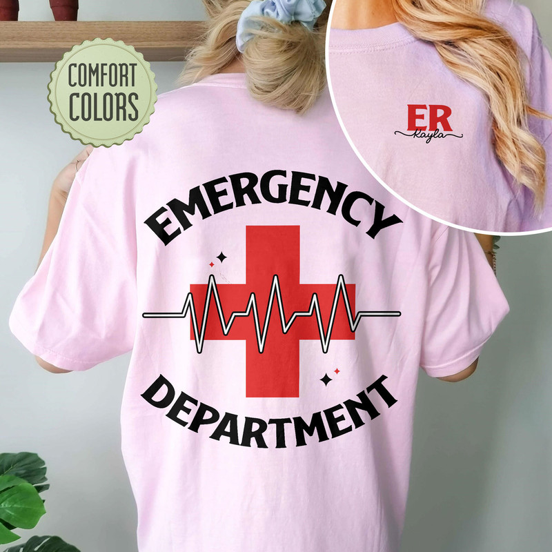 Emergency Department Comfort Colors Shirt, Emergency Room Tech Gift, ER Nurse Shirt, Future Nurse Gift, Emergency Nurse Shirt - 4.jpg