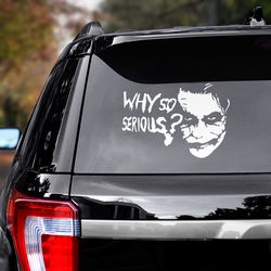 joker sticker, joker decal, movie decal, movie sticker, joker sticker for car, joker car sticker, joker car decal
