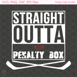straight outta the penalty box svg, sport svg, hockey svg, hockey sport svg, nhl
