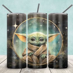 baby yoda tumbler, baby yoda skinny tumbler