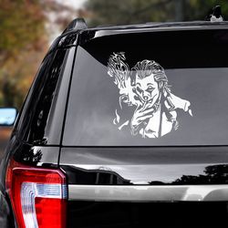 movie sticker, joker decal, joker sticker, movie decal, joker car decal, joker car sticker, joker sticker for car