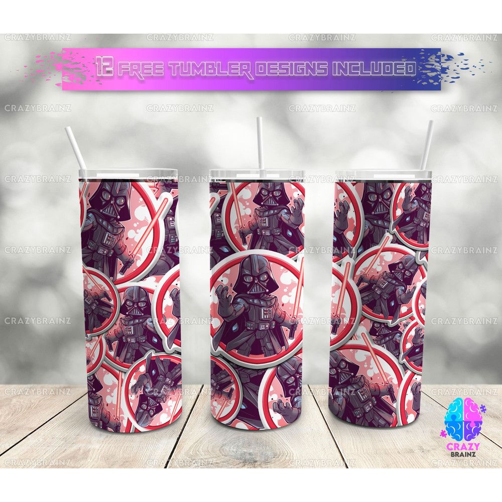 Cartoon 20oz Skinny Tumbler Wrap PNG Sublimation - Movie Character Tumbler Straight and Tapered PNG Instant Download-2.jpg