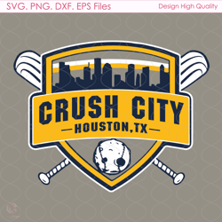 Crush City Houston Svg, Sport Svg, Houston Svg, Major League Svg, MLB Team Svg,