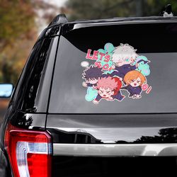 jujutsu kaisen sticker, jujutsu kaisen decal, manga decal, anime sticker, manga sticker, anime decal, anime car decal