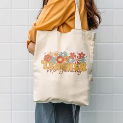 custom teacher tote bag, teacher name bag, personalized teacher tote bag,  back to school bag, school tote bag, first gr