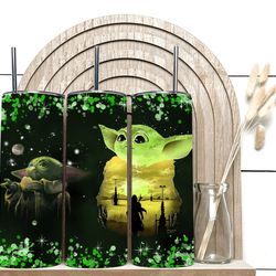 clone wars inspired grogu mandalorian tumbler, clone wars inspired grogu mandalorian skinny tumbler