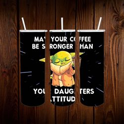 star wars yoda wrap tumbler, star wars yoda wrap skinny tumbler