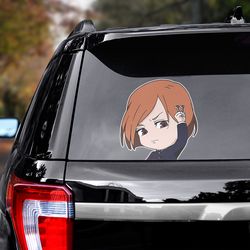 jujutsu kaisen decal, jujutsu kaisen sticker, manga decal, anime sticker, nobara decal, anime decal, manga sticker