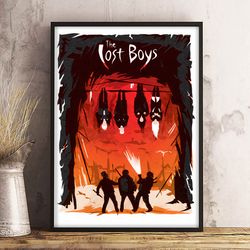 movie poster, film poster, the lost boys poster, wall art, wall decor, prints, home decor, innocence lost, forever