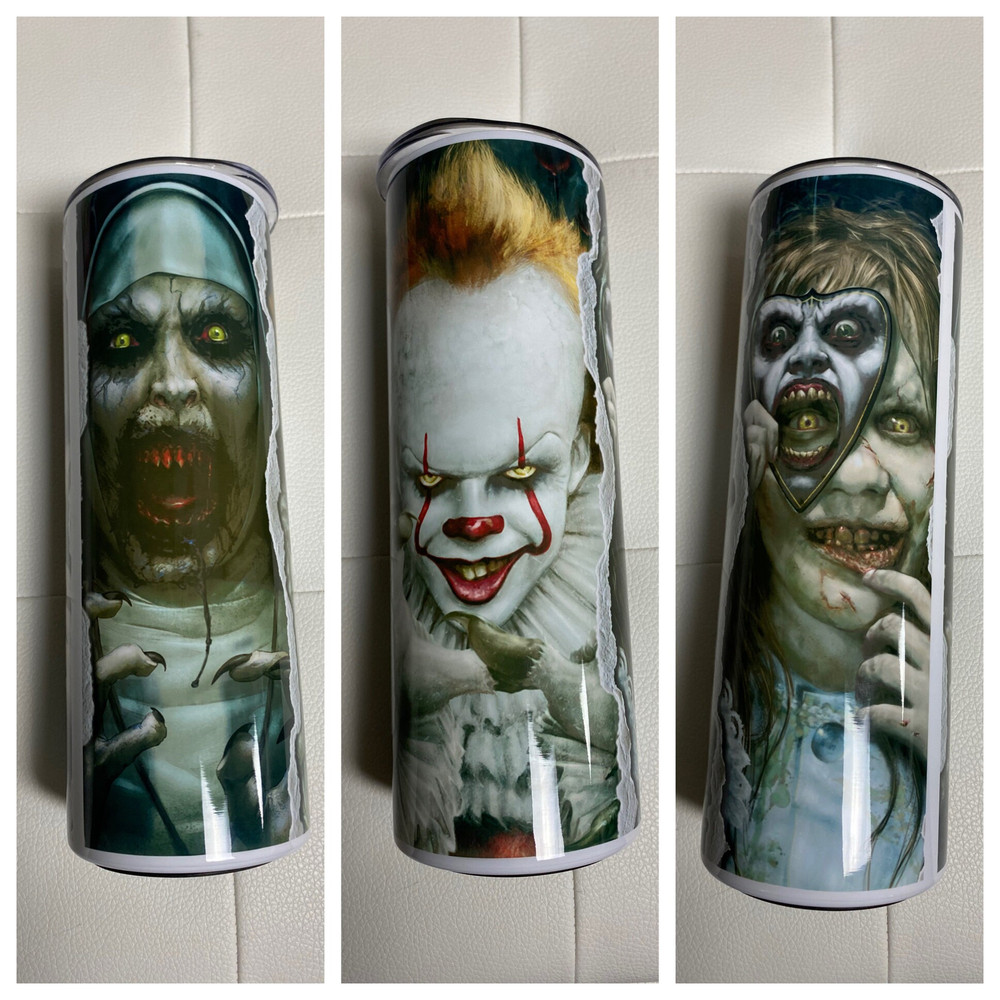 Horror Movie Tumbler, Horror Movie Skinny Tumbler, Horror Movie 20oz Skinny Tumbler, Insidious Whispers Tumbler.png