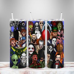 horror movie tumbler, horror movie skinny tumbler, horror movie 20oz skinny tumbler, macabre echoes tumbler