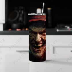 horror movie tumbler, horror movie skinny tumbler, horror movie 20oz skinny tumbler, mysterious nightfall tumbler