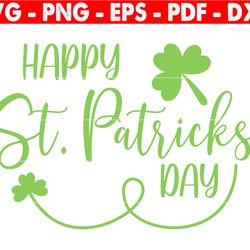happy st. patrick's day svg, st patrick's day quotes, irish svg, clover svg, shamrock svg, cut file cricut, silhouette