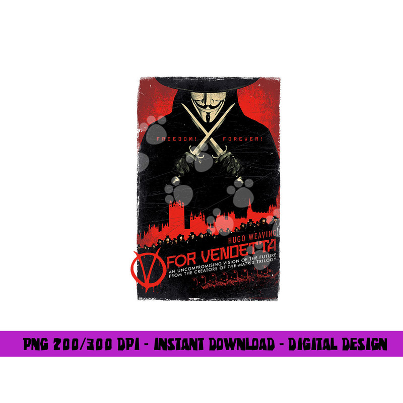V for Vendetta Poster  png, sublimation .jpg