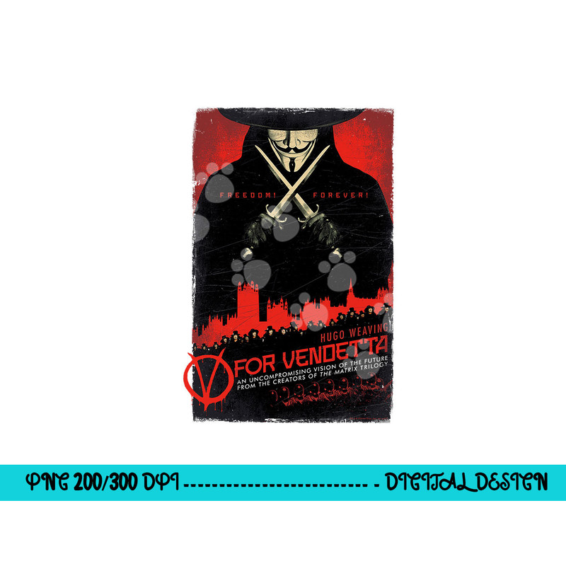 V for Vendetta Poster png, sublimation .jpg