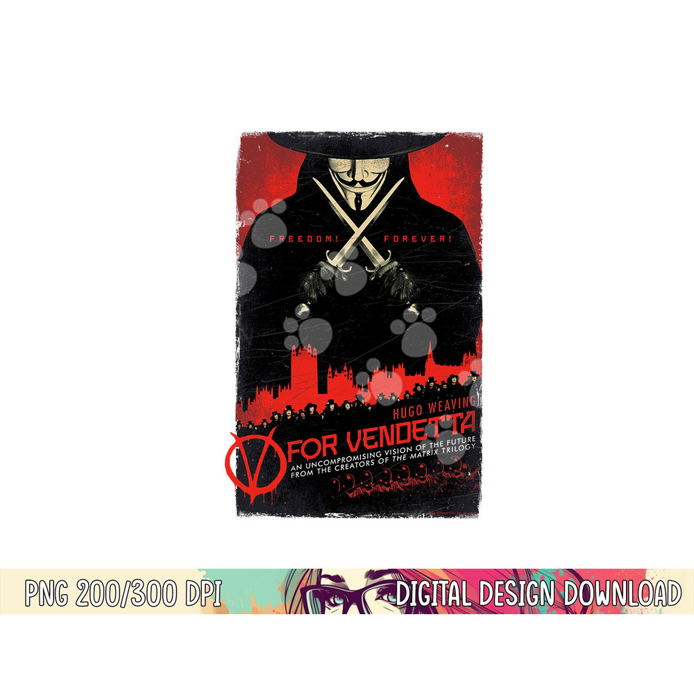 V for Vendetta Poster png, sublimation .jpg