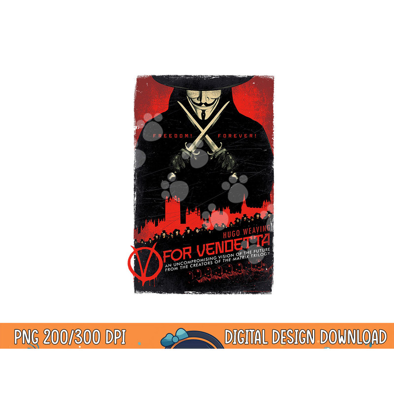 V for Vendetta Poster  png, sublimation .jpg