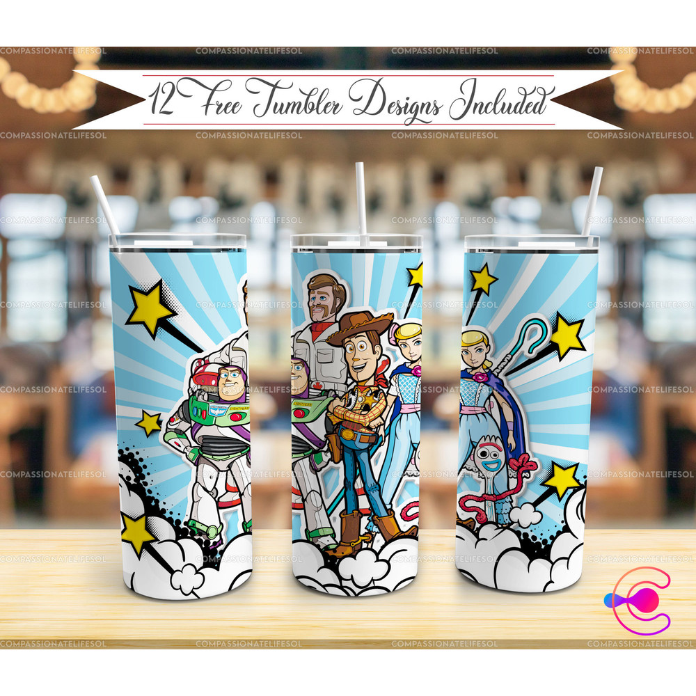 Cartoon Skinny Tumbler 20 oz Sublimation Design PNG - Movie Character Tumbler Straight and Tapered PNG-41.jpg