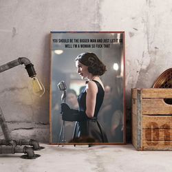 the marvelous mrs maisel poster, movie poster, film poster, wall art, wall decor, prints, home decor, vintage glamour