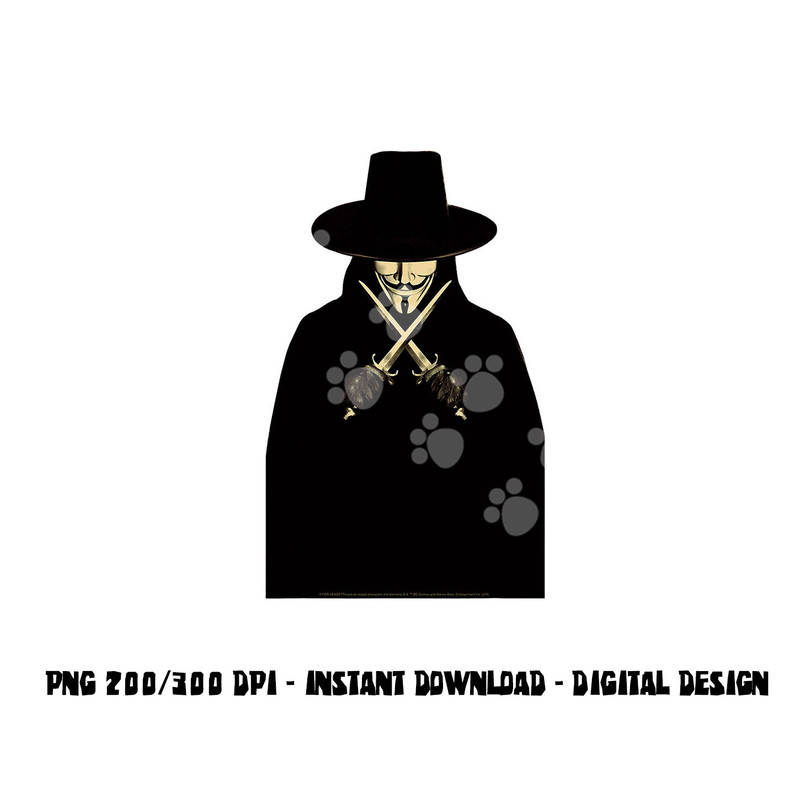 V For Vendetta V png, sublimation .jpg
