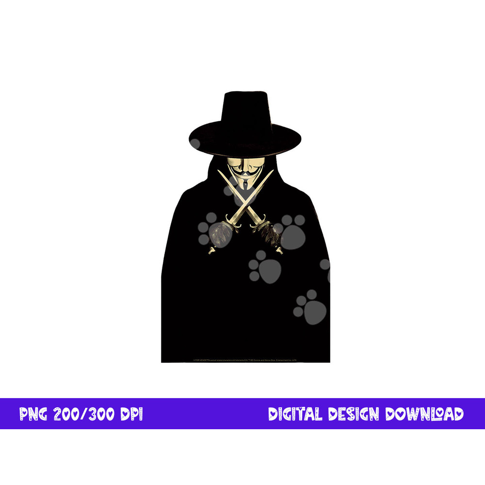 V For Vendetta V png, sublimation .jpg