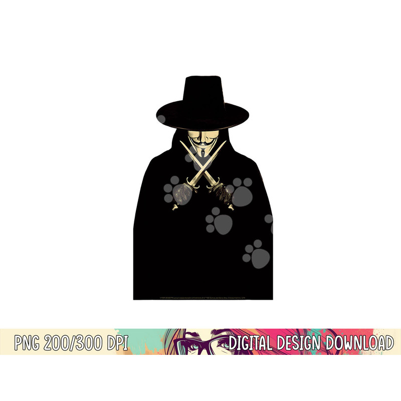 V For Vendetta V png, sublimation .jpg